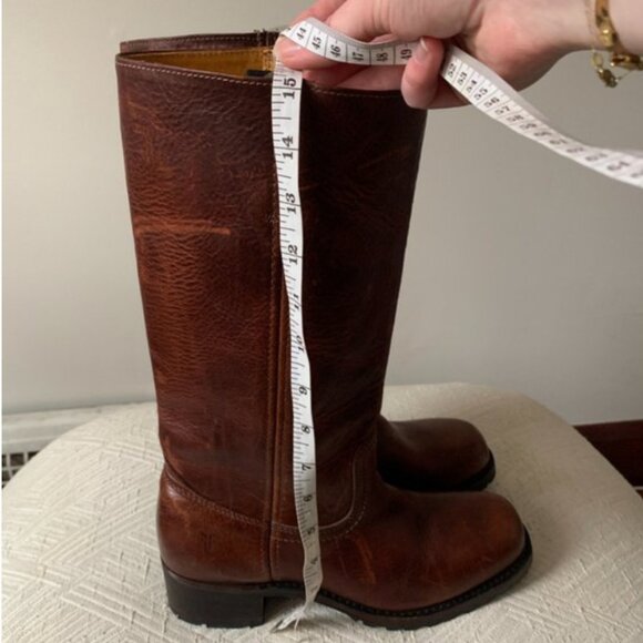 Frye Campus Boot Lug Sole 77046 Chestnut Walnut Brown Size 9.5 Width Medium - Picture 8 of 12